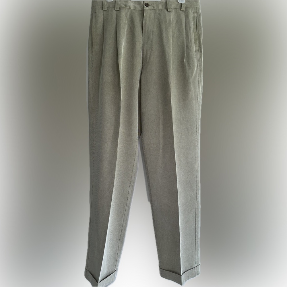 Tommy Bahama Mens Corduroy Pants 34x30 Beige Relax Fit Vintage